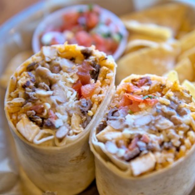 Half & Half Burrito.