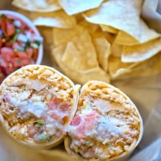Shredded Chicken Burrito