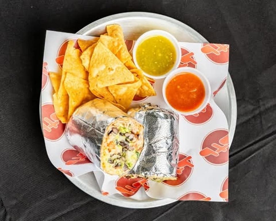 Vegetarian Burrito Box.