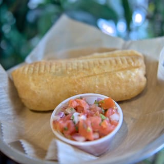 Half and Half Chimichanga